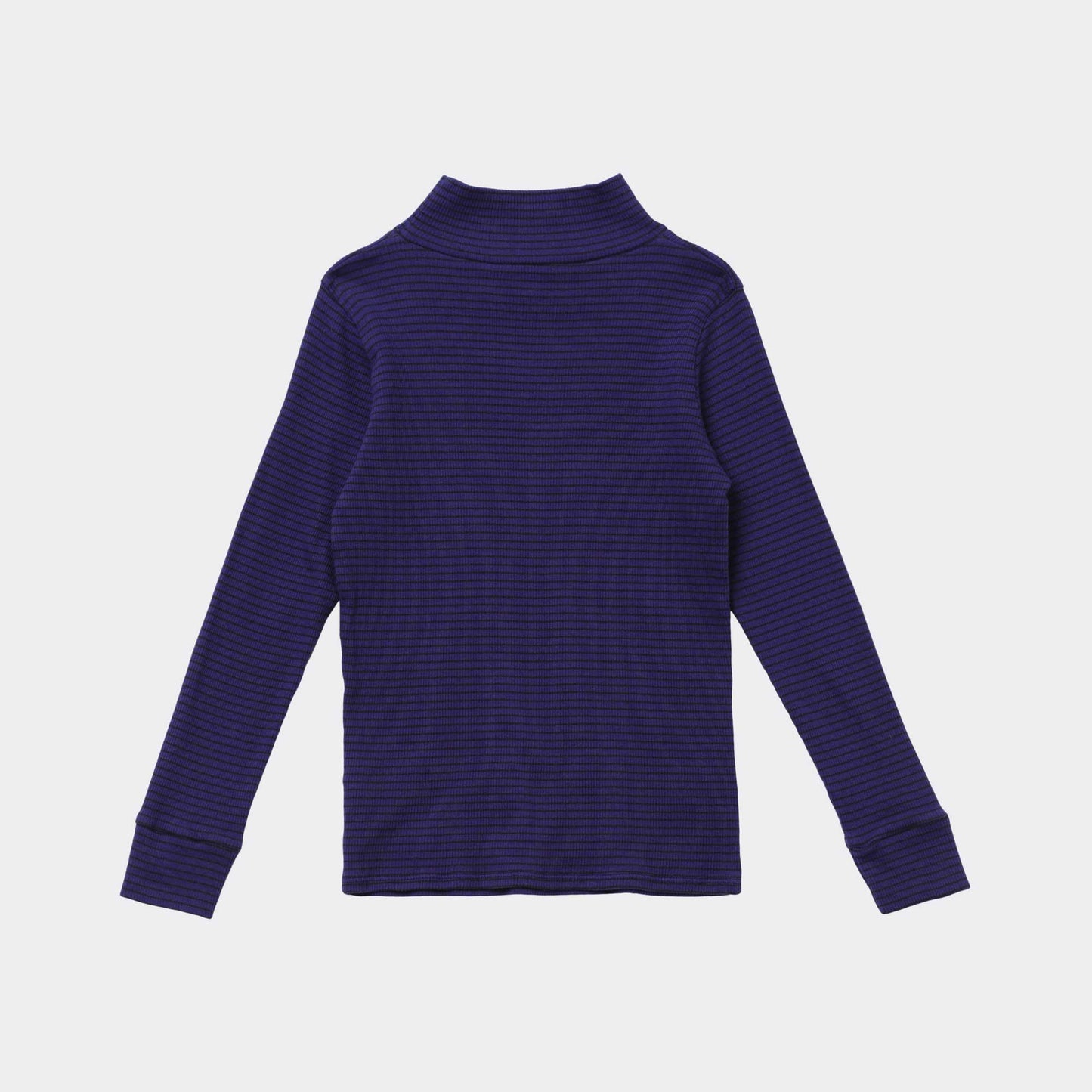 女童深紫色条纹棉T恤