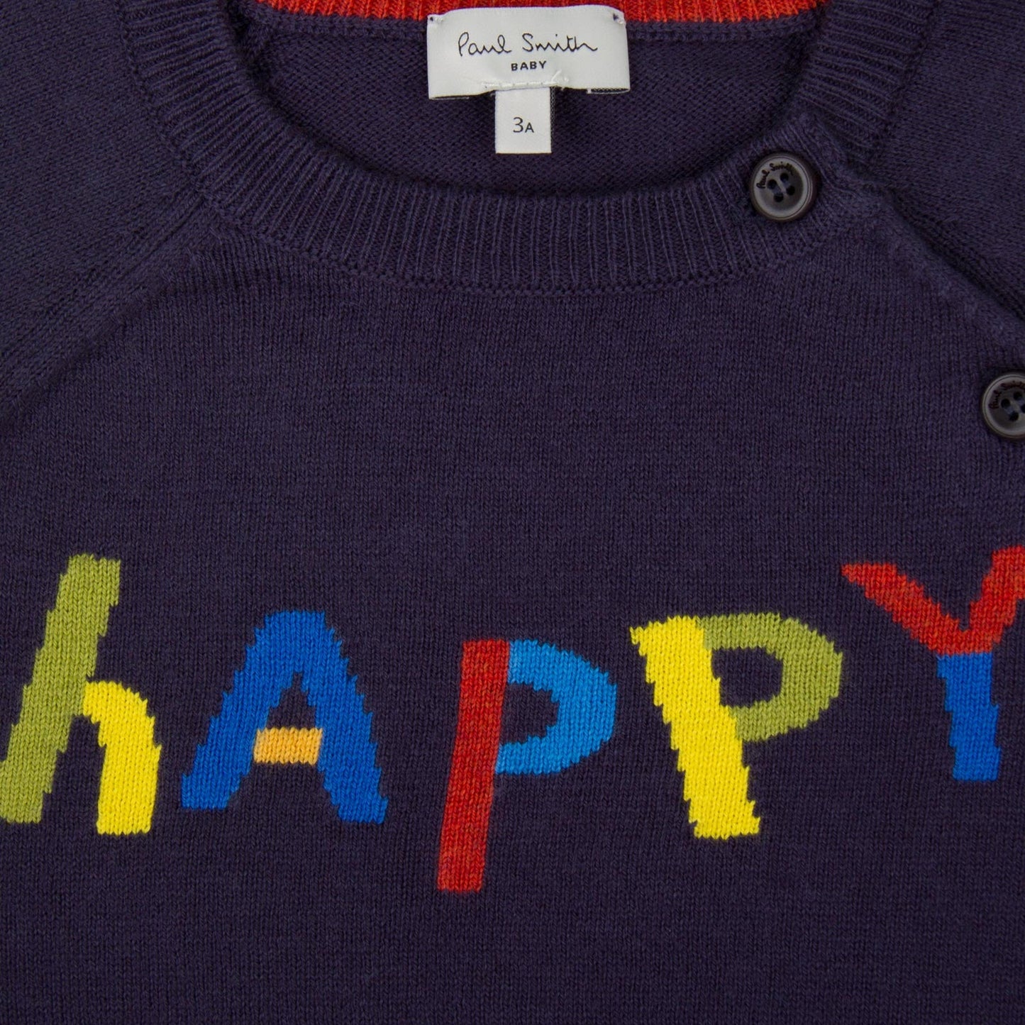 Baby Boys Navy Blue Embroidered Logo Sweater