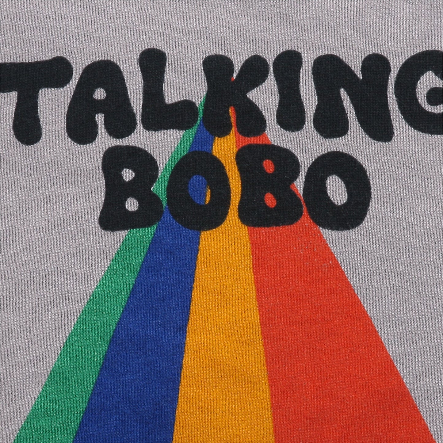 儿童灰色Logo棉卫衣