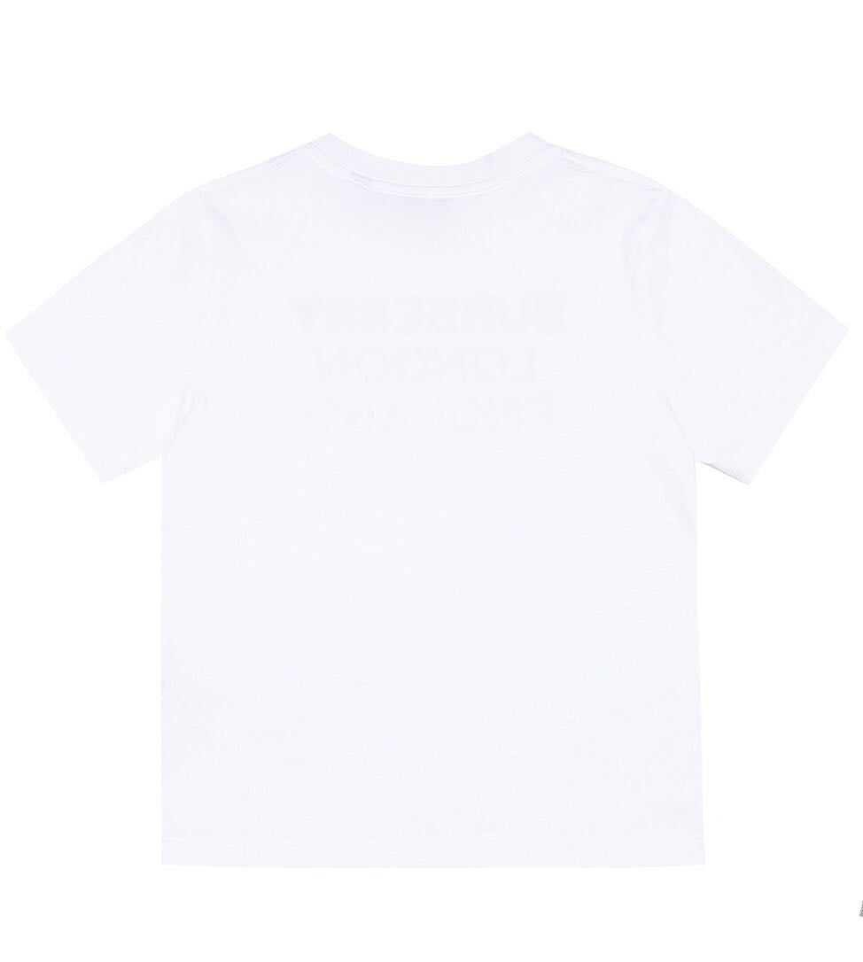 Girls White Cotton T-Shirt