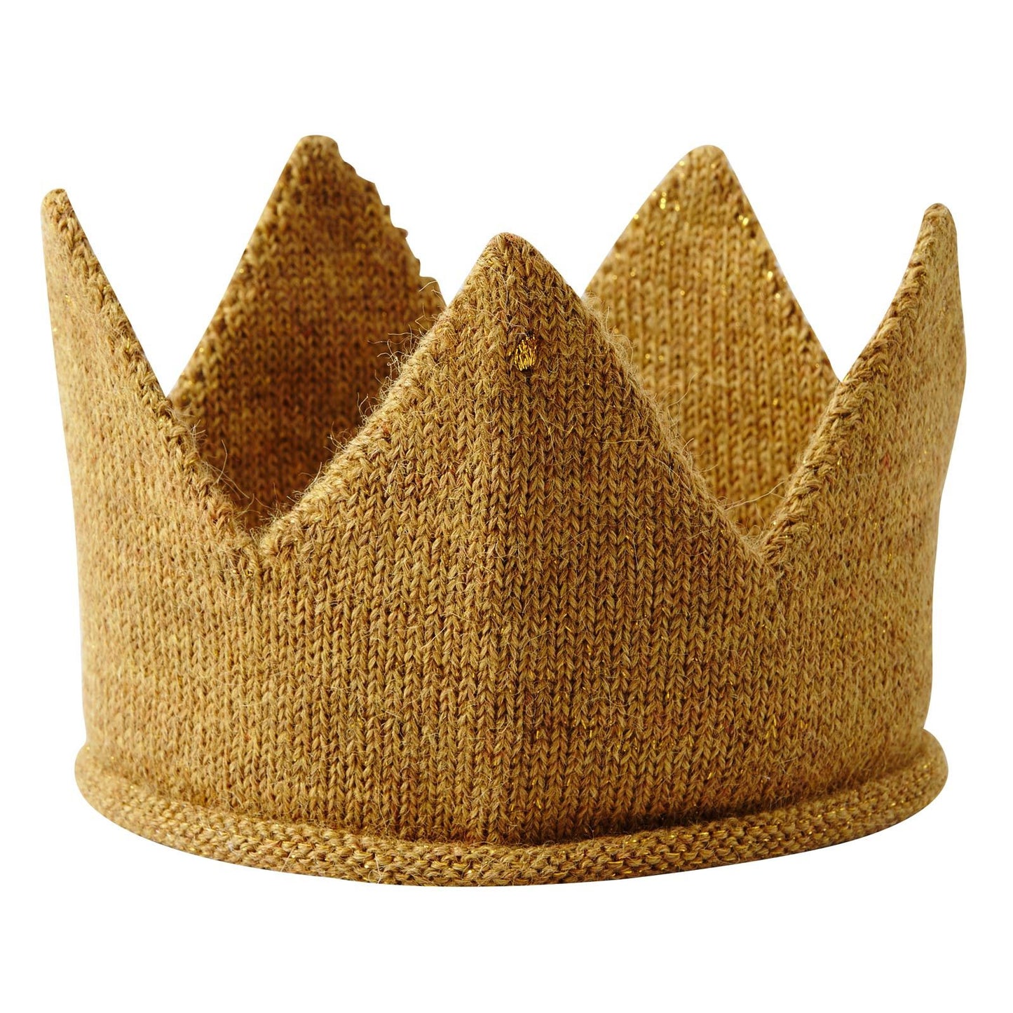 Baby Brown Wool Knitted Crown