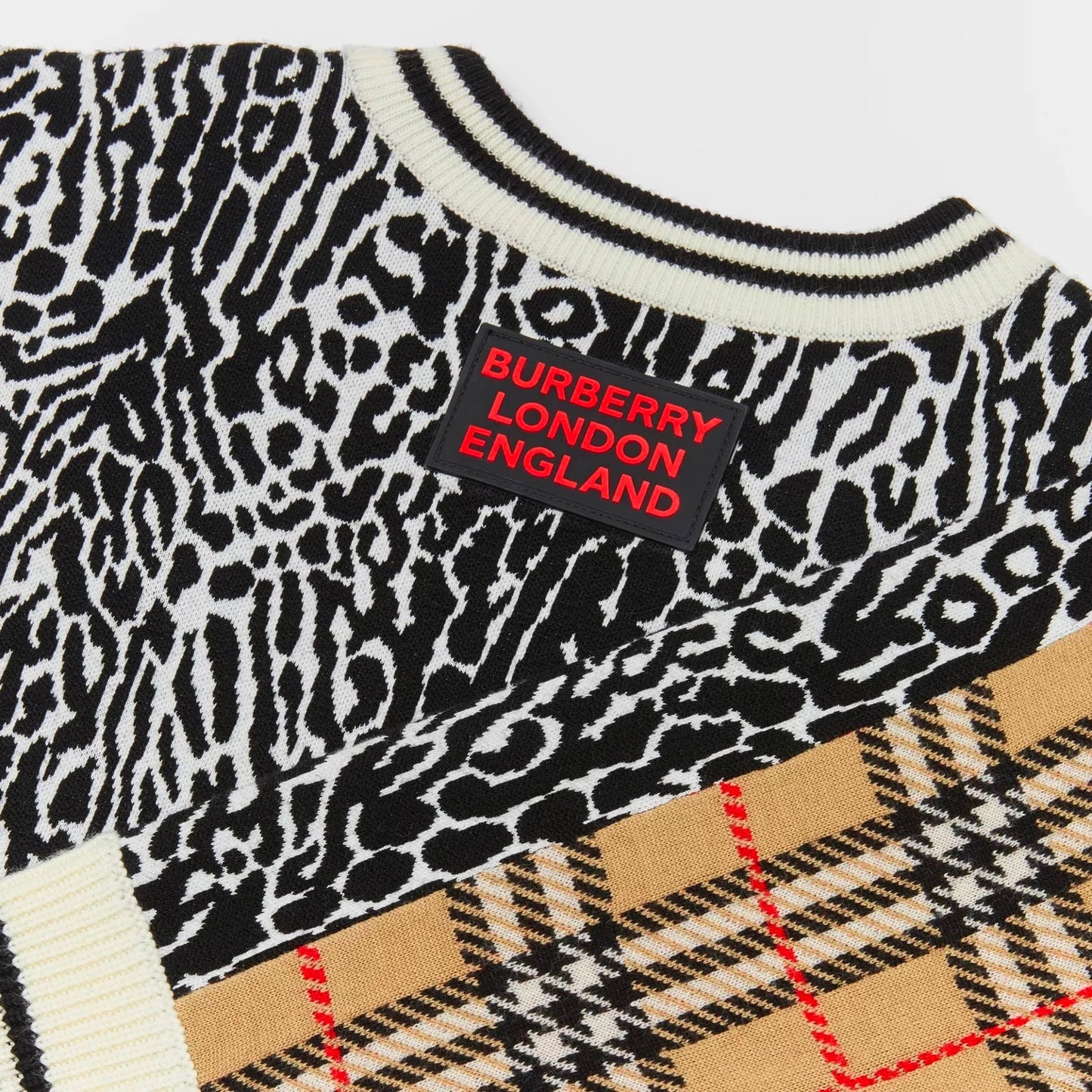 Girls Leopard Print Merino Wool Dress