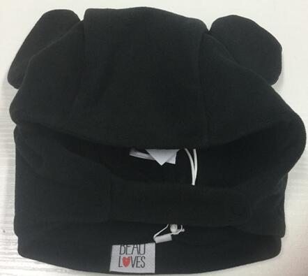 Baby Black Hat With Mouse Ears Trims