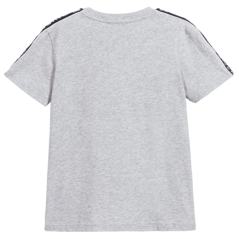 Boys Grey Cotton T-shirt