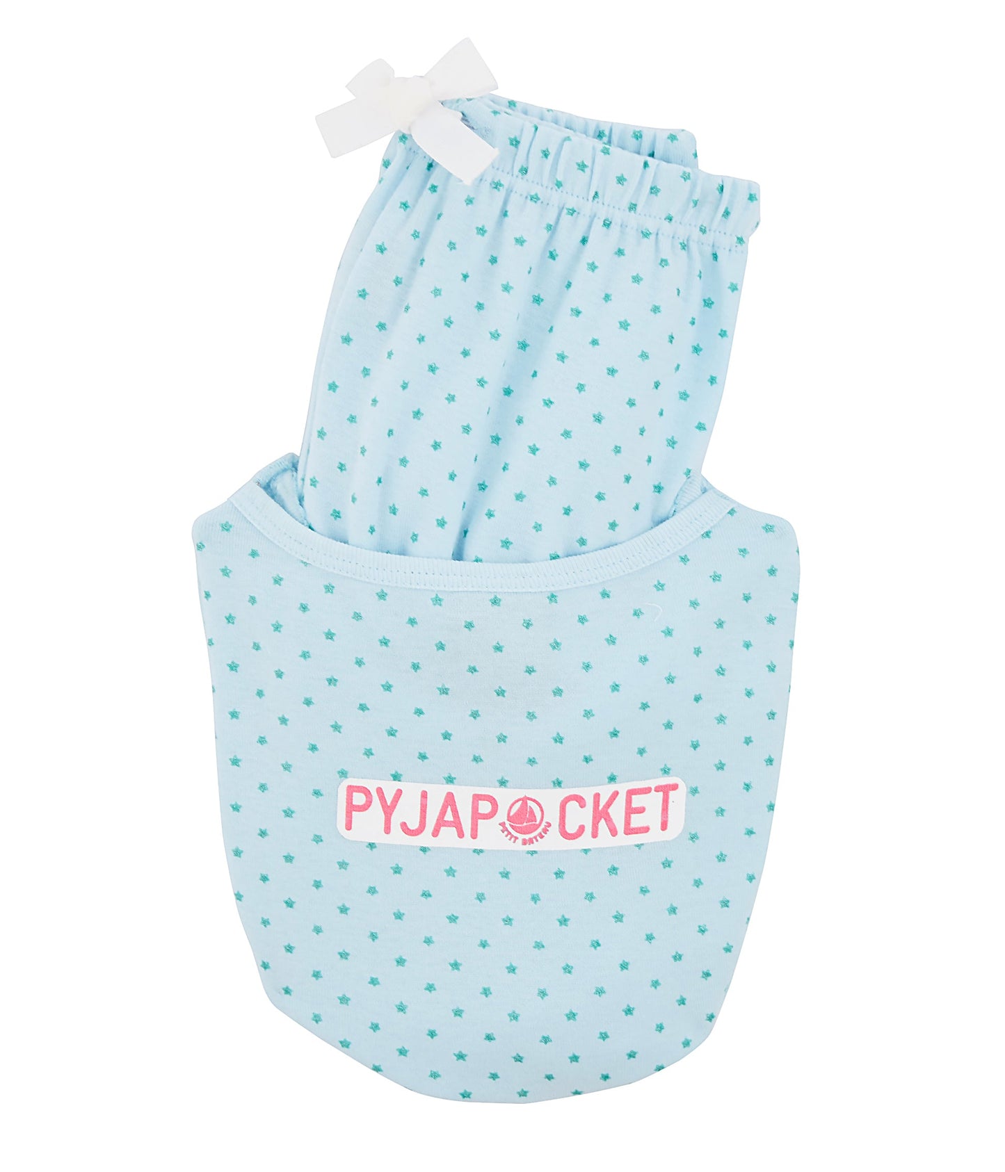 Girls Blue Cotton Nightwear Set