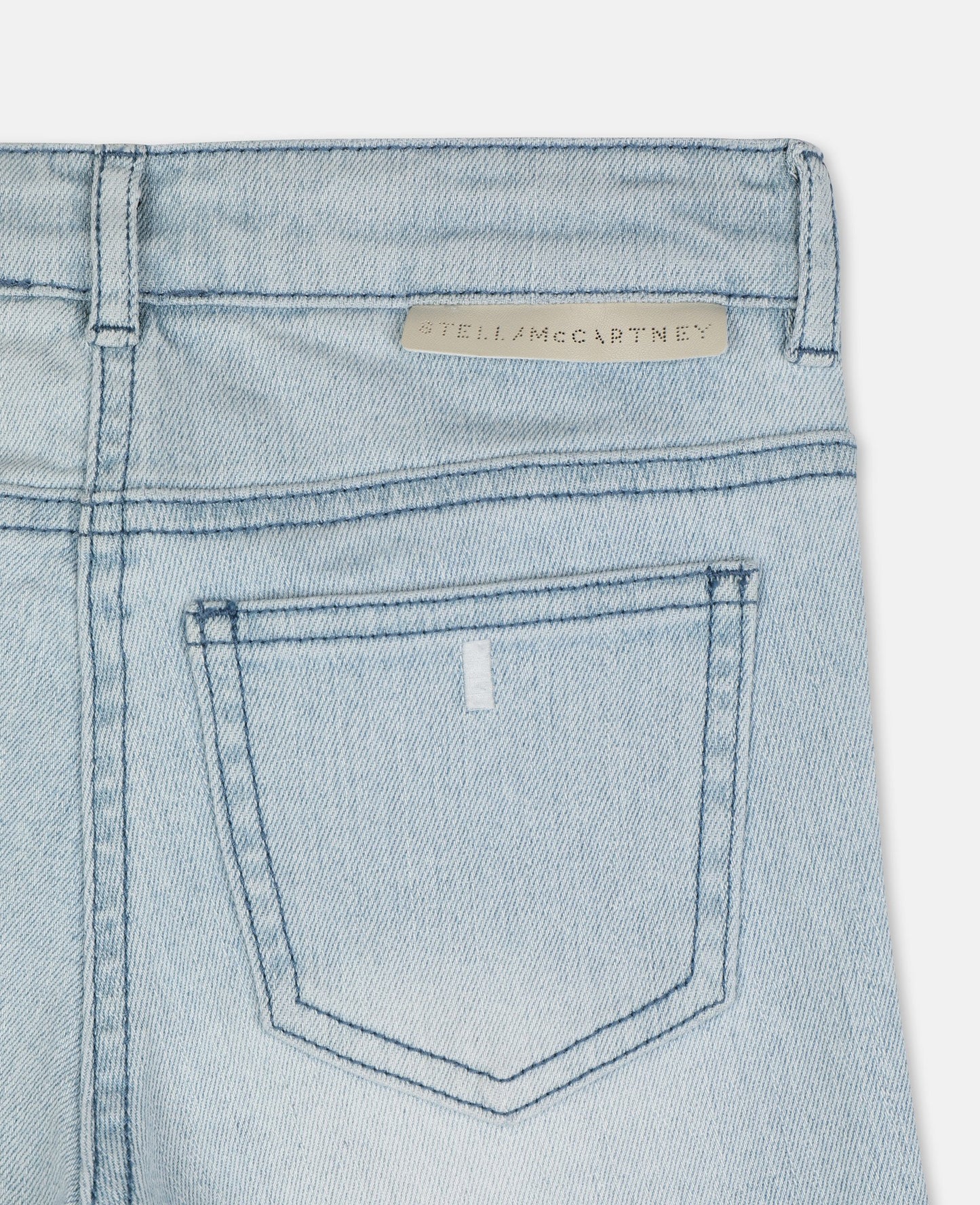 Girls Light Blue Denim Trousers