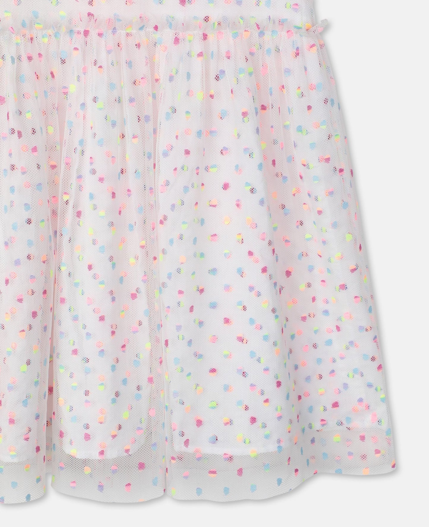 Girls Multicolor Dots Tulle Dress