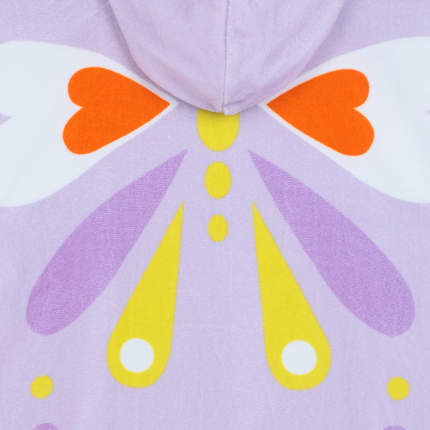 Girls Lilac Butterfly Cotton Towel