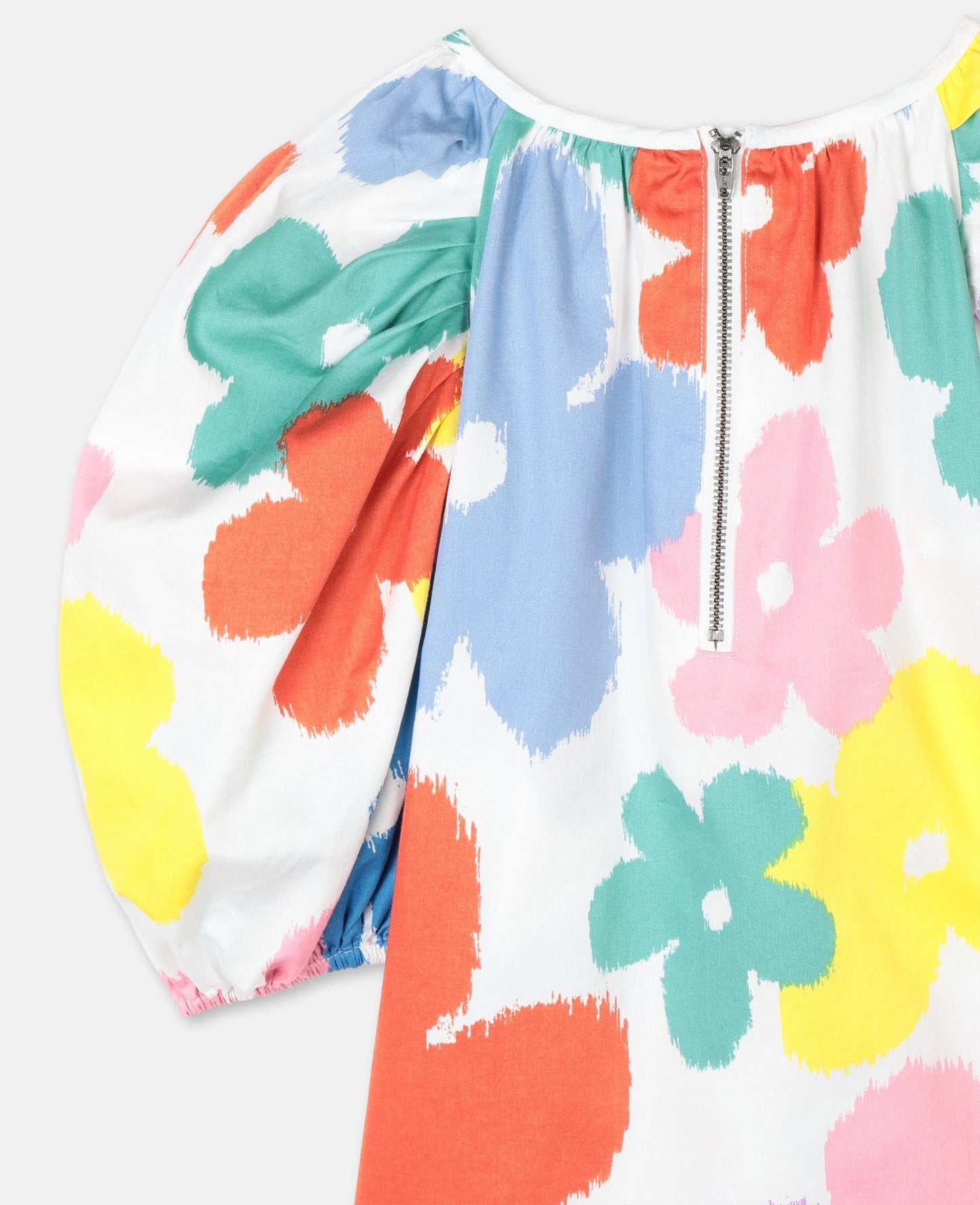 Girls Multicolor Flower Cotton Top