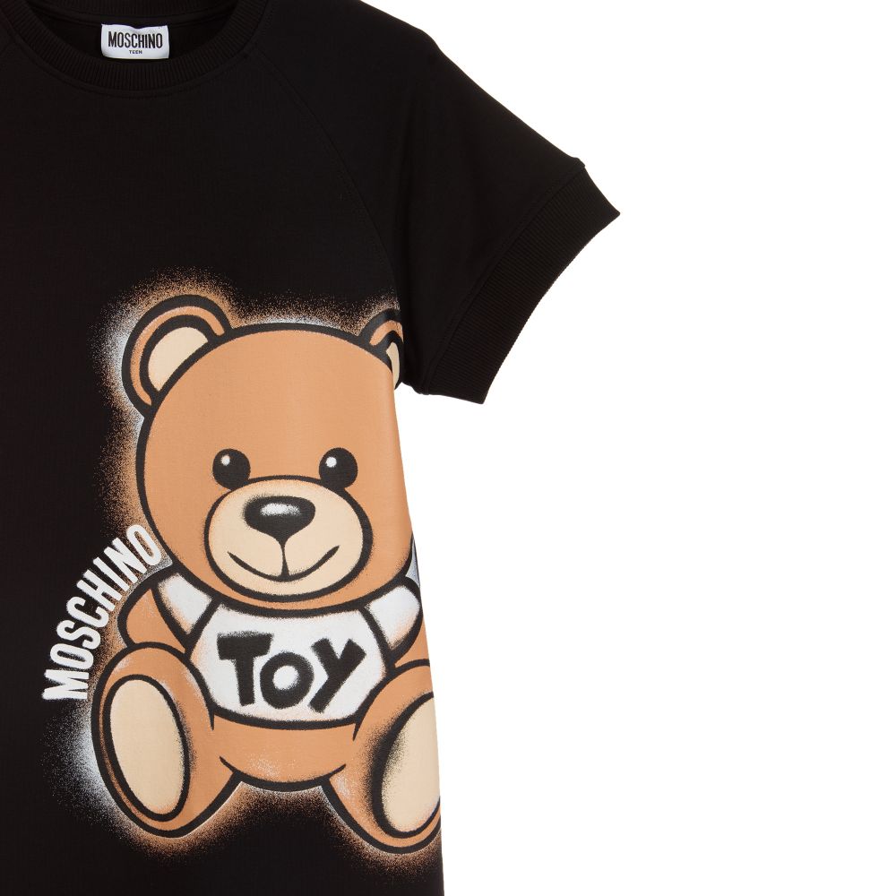 Girls Black Cotton Dress