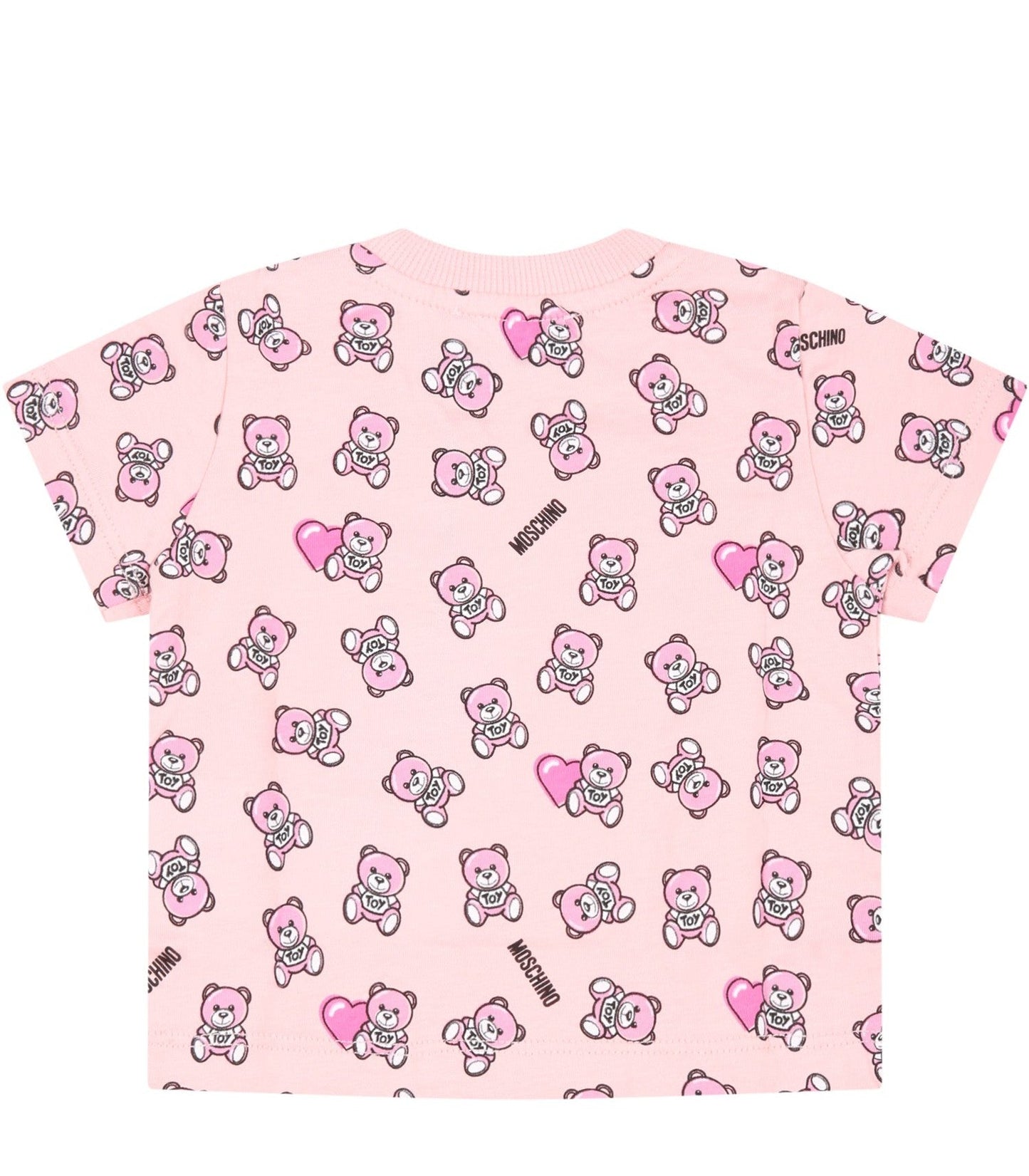 Baby Girls Pink Logo Cotton T-Shirt