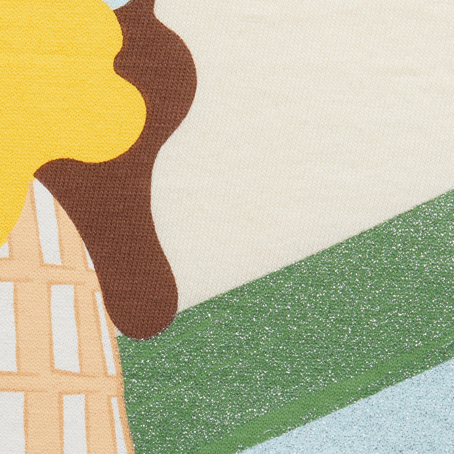 Girls Ivory Printing Cotton T-Shirt