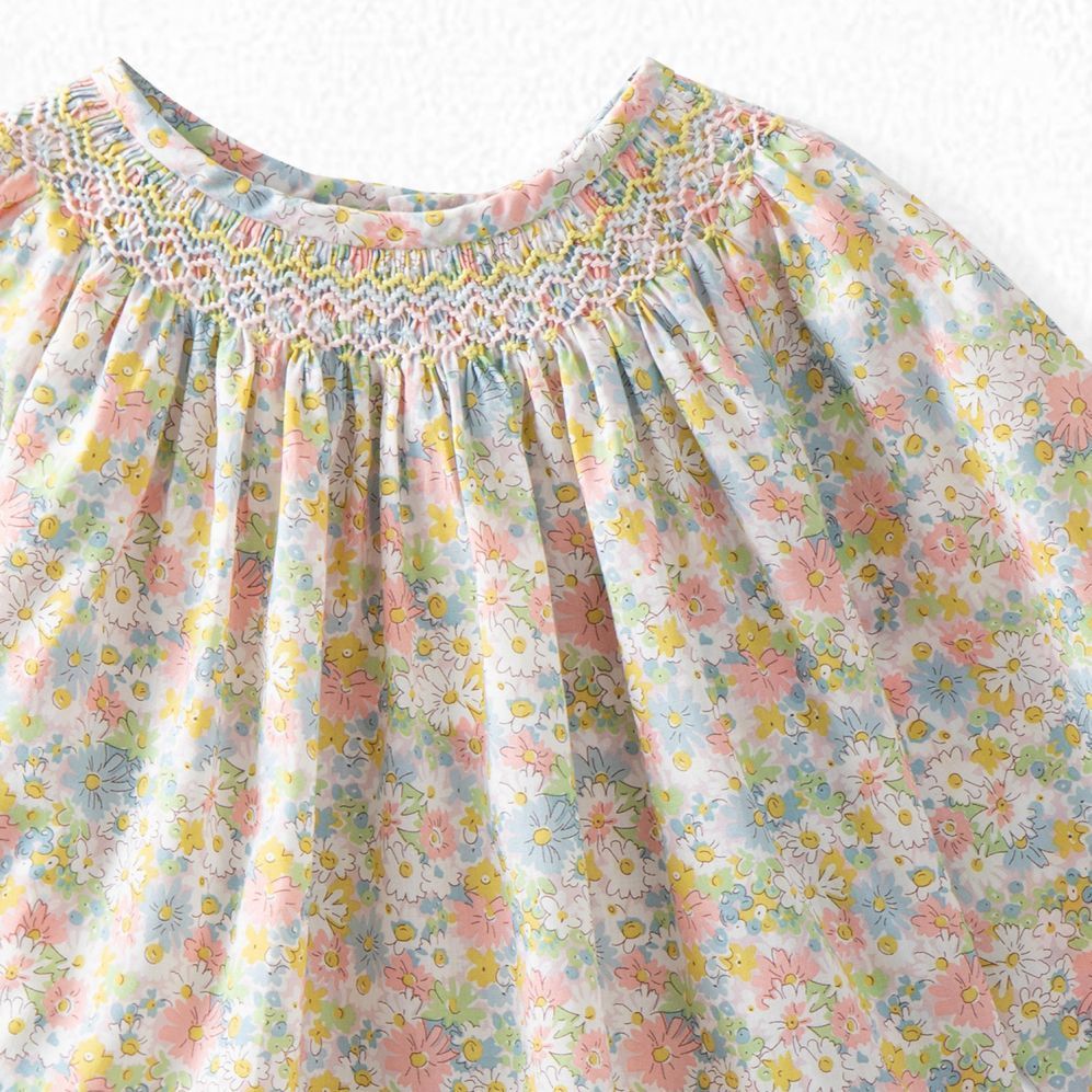 Baby Girls Pink Floral Cotton Top