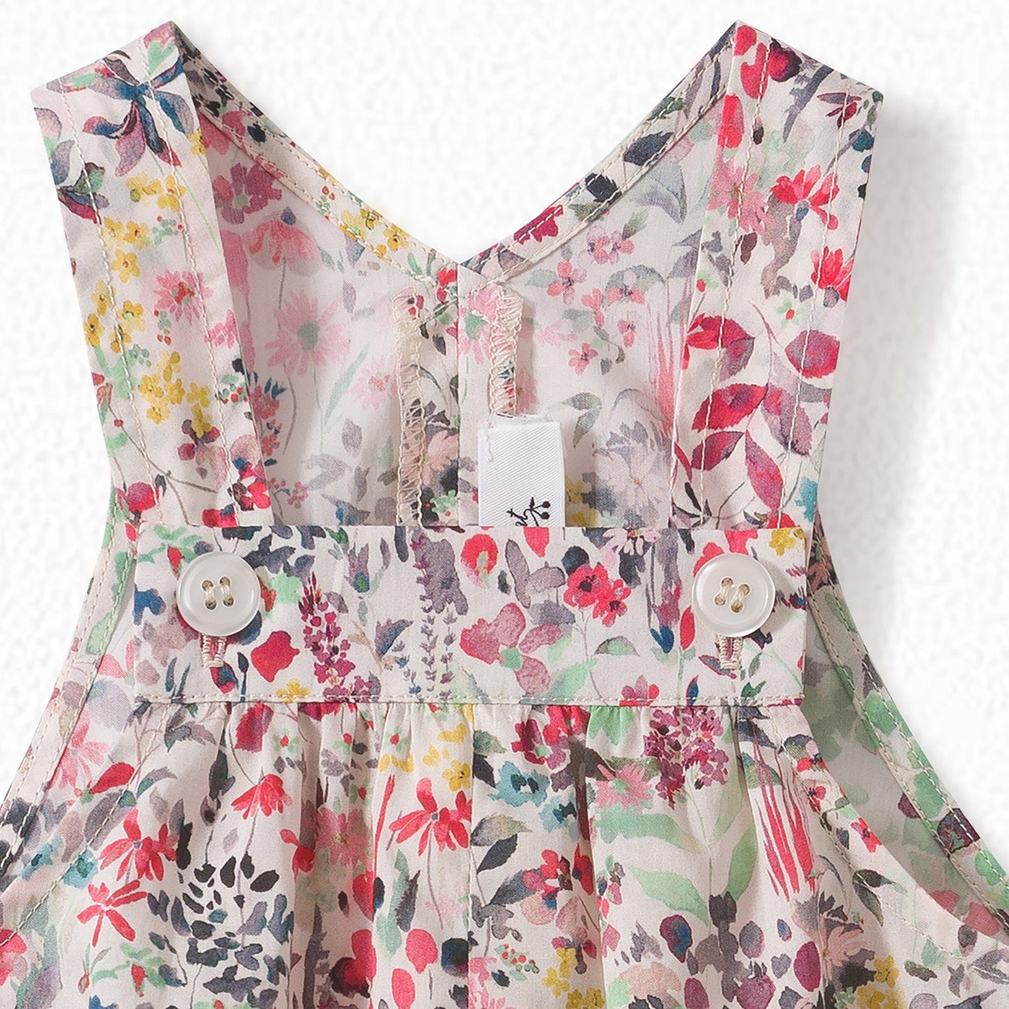 Baby Girls Multicolor Cotton Babysuit