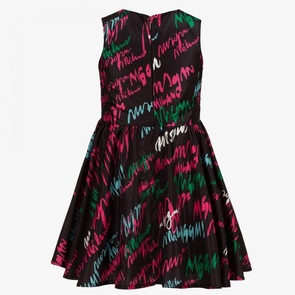 女童黑色Logo连衣裙