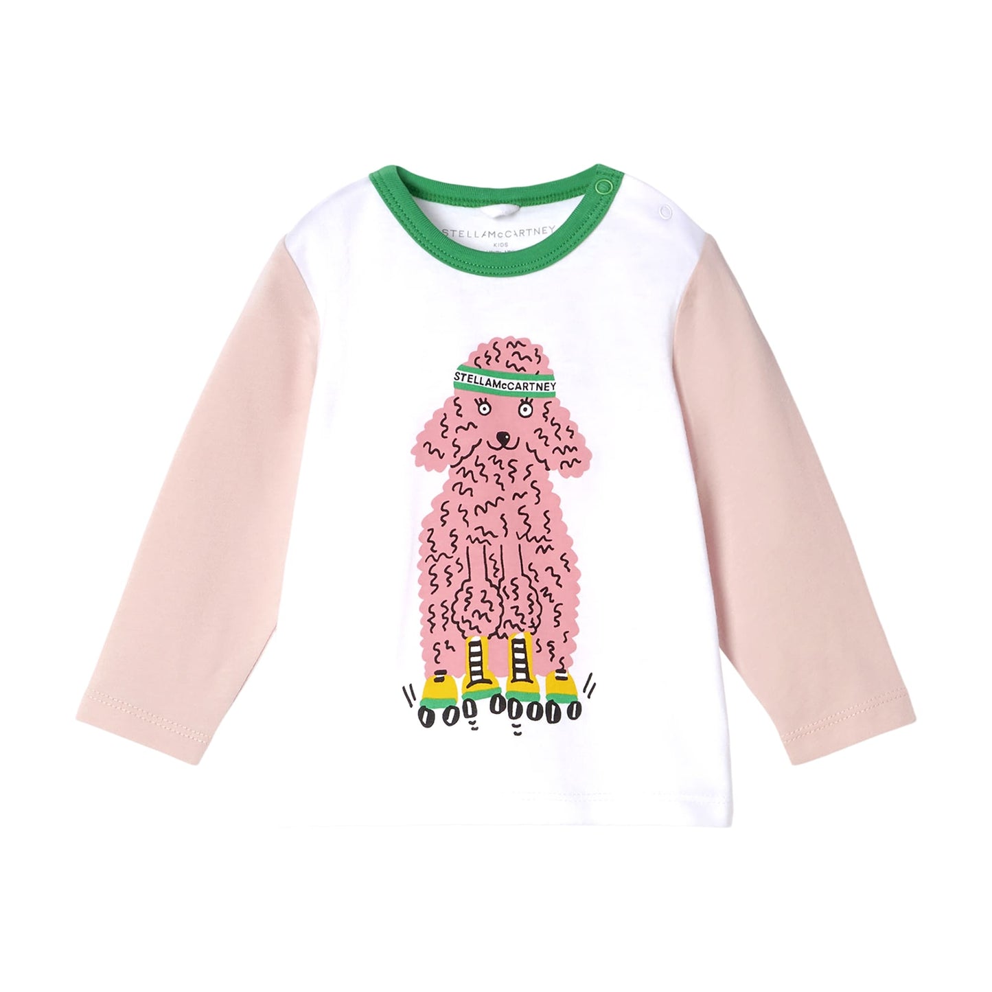 女婴贵宾犬印花棉T恤