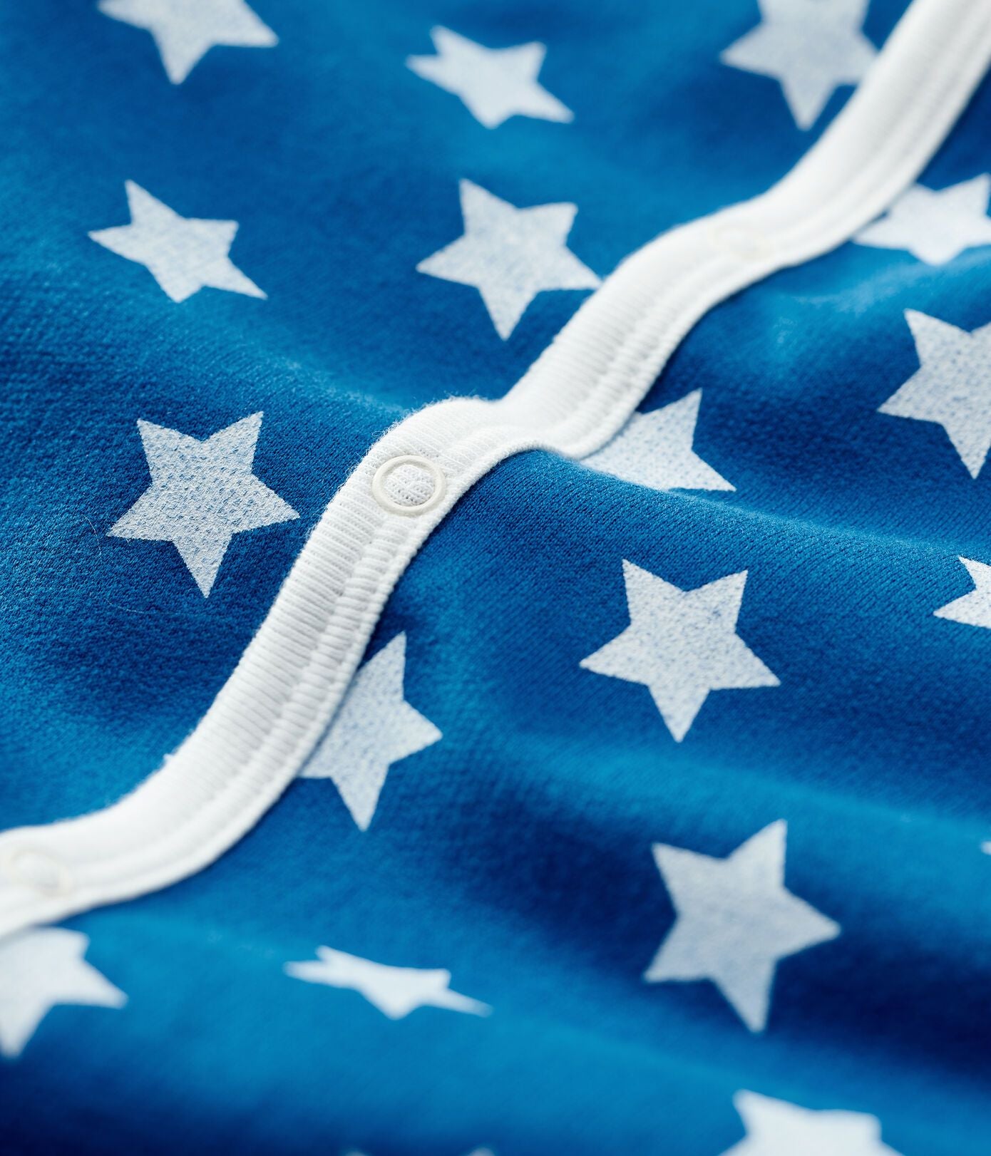 男婴蓝色星星棉连体衣