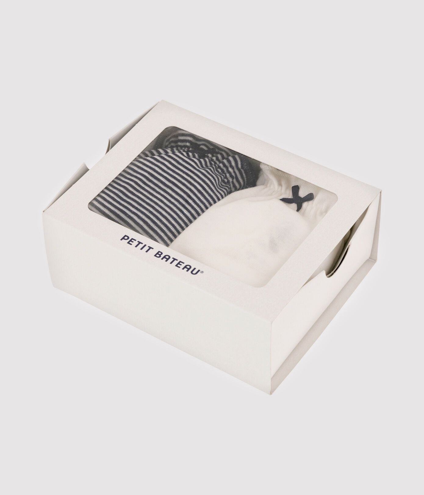 女童白色&黑色棉内衣套装