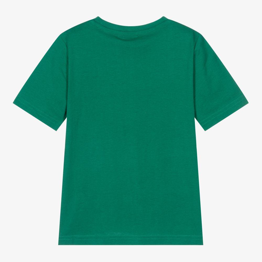 男童绿色Logo棉T恤