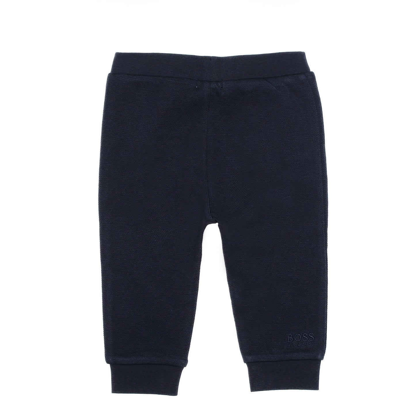 男婴藏青色Logo棉套装