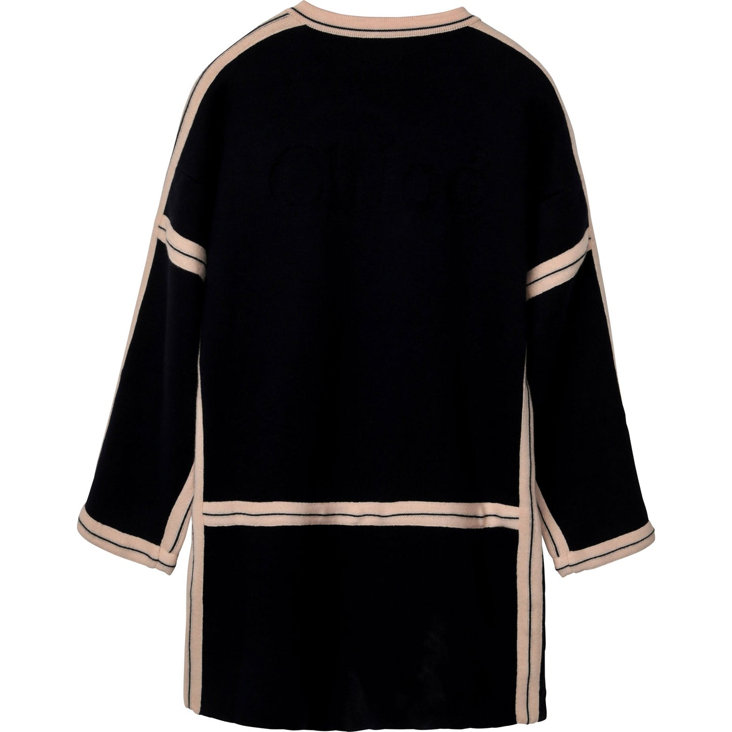 Girls Navy Knit Coat
