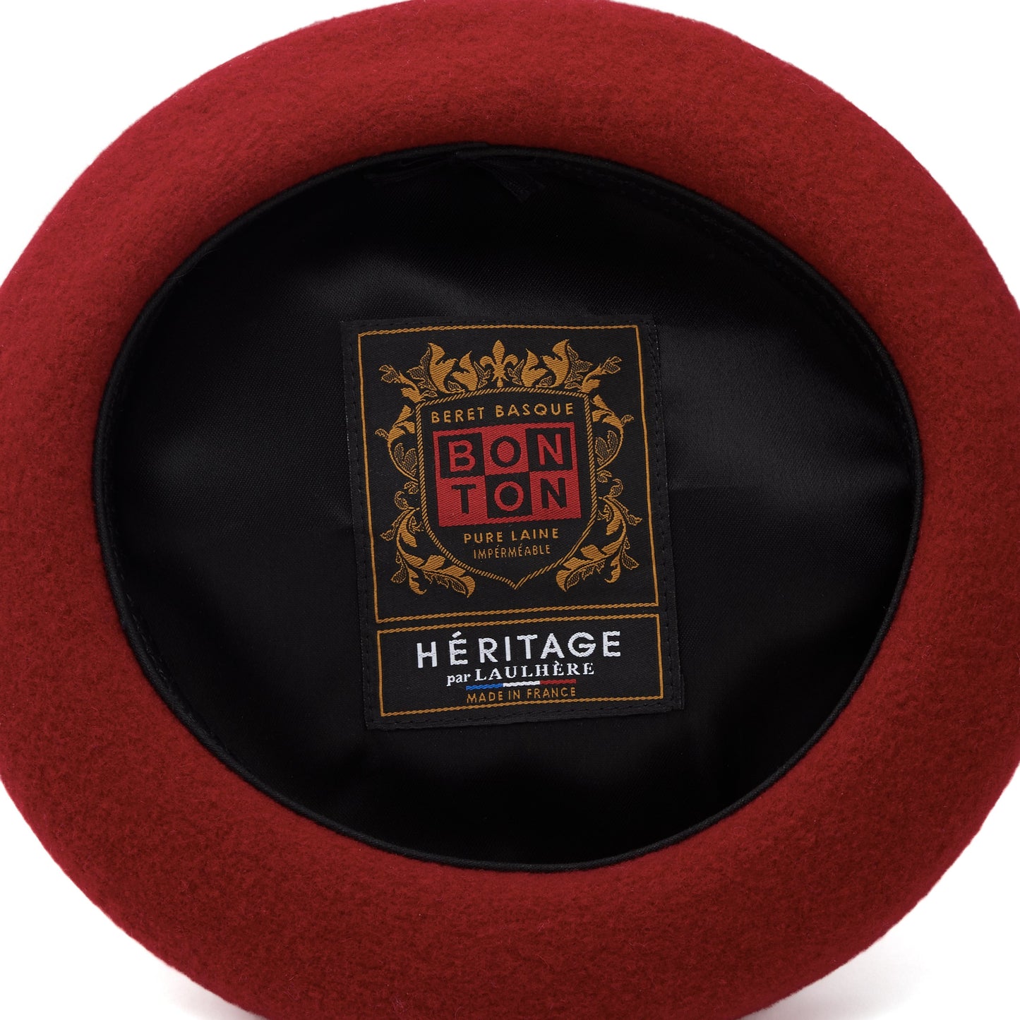 Girls Wine Red Wool Beret