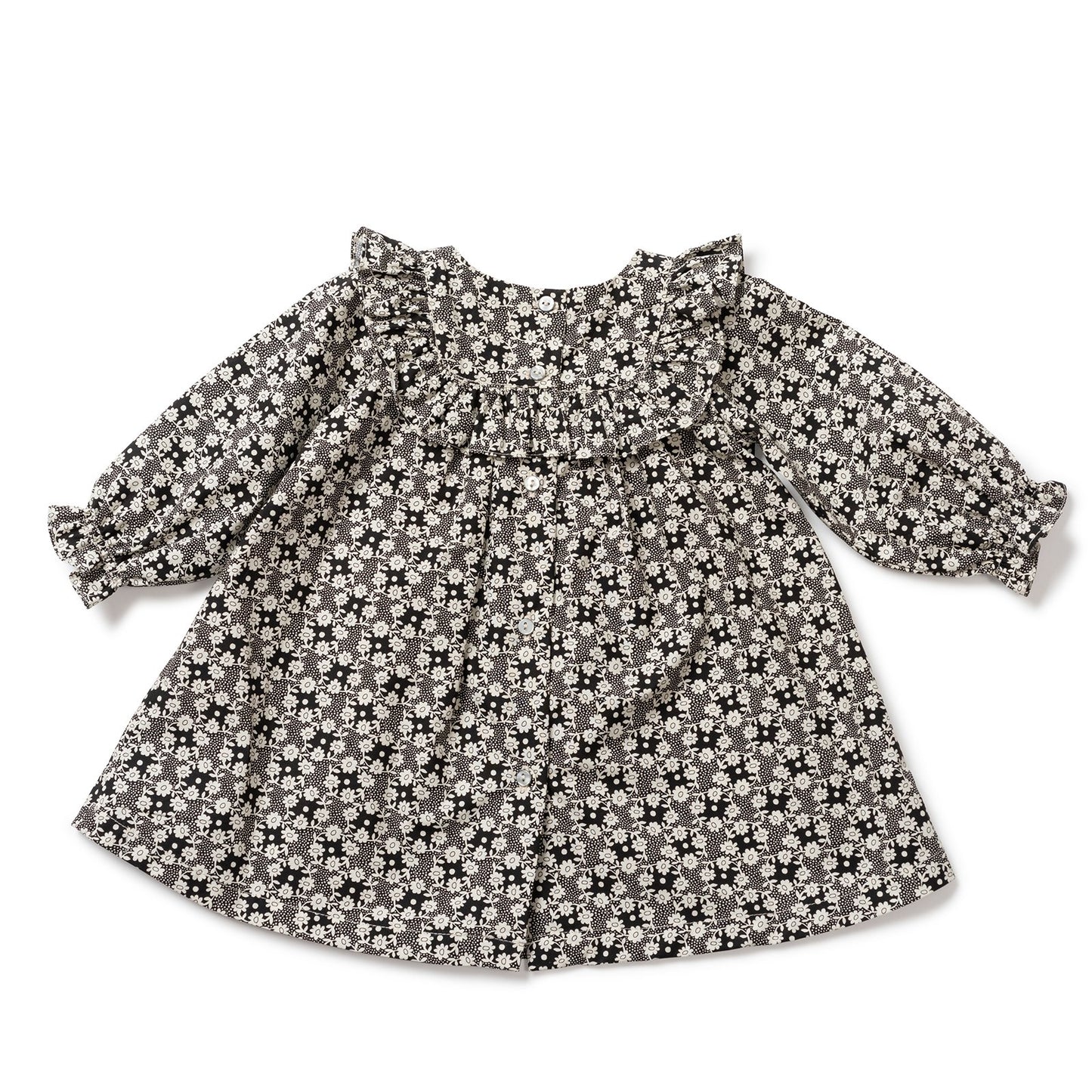 Baby Girls Noir Cotton Dress