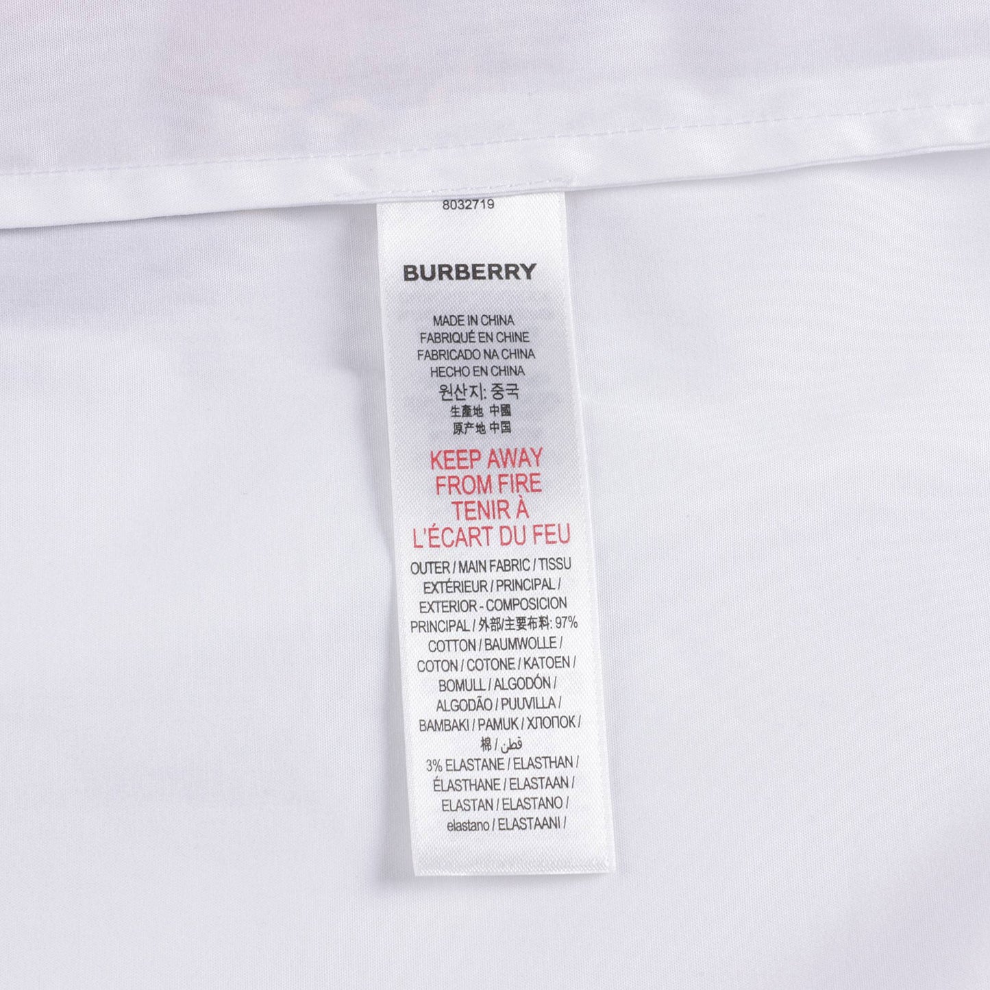 Girls White Painted Cotton Dress