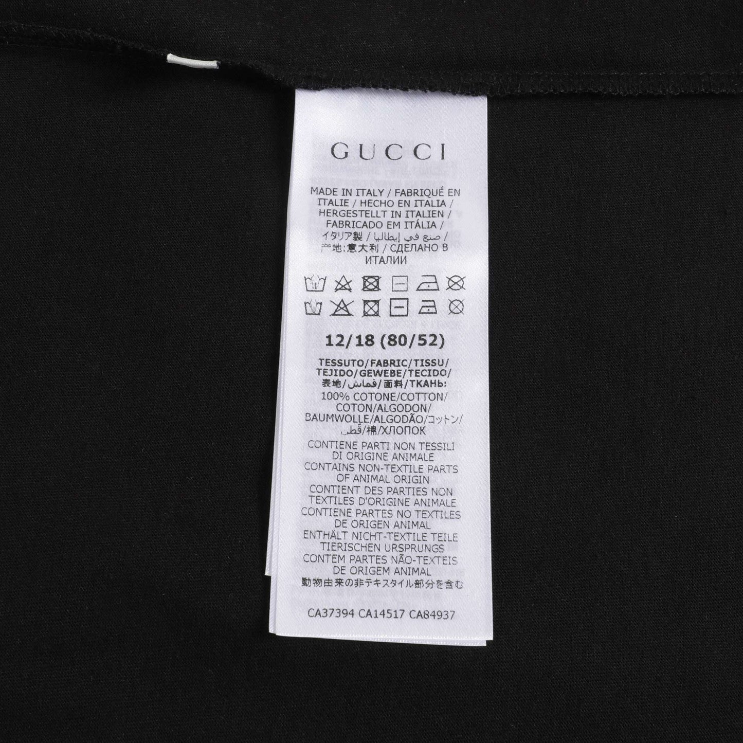 Baby Boys & Girls Black GG T-Shirt