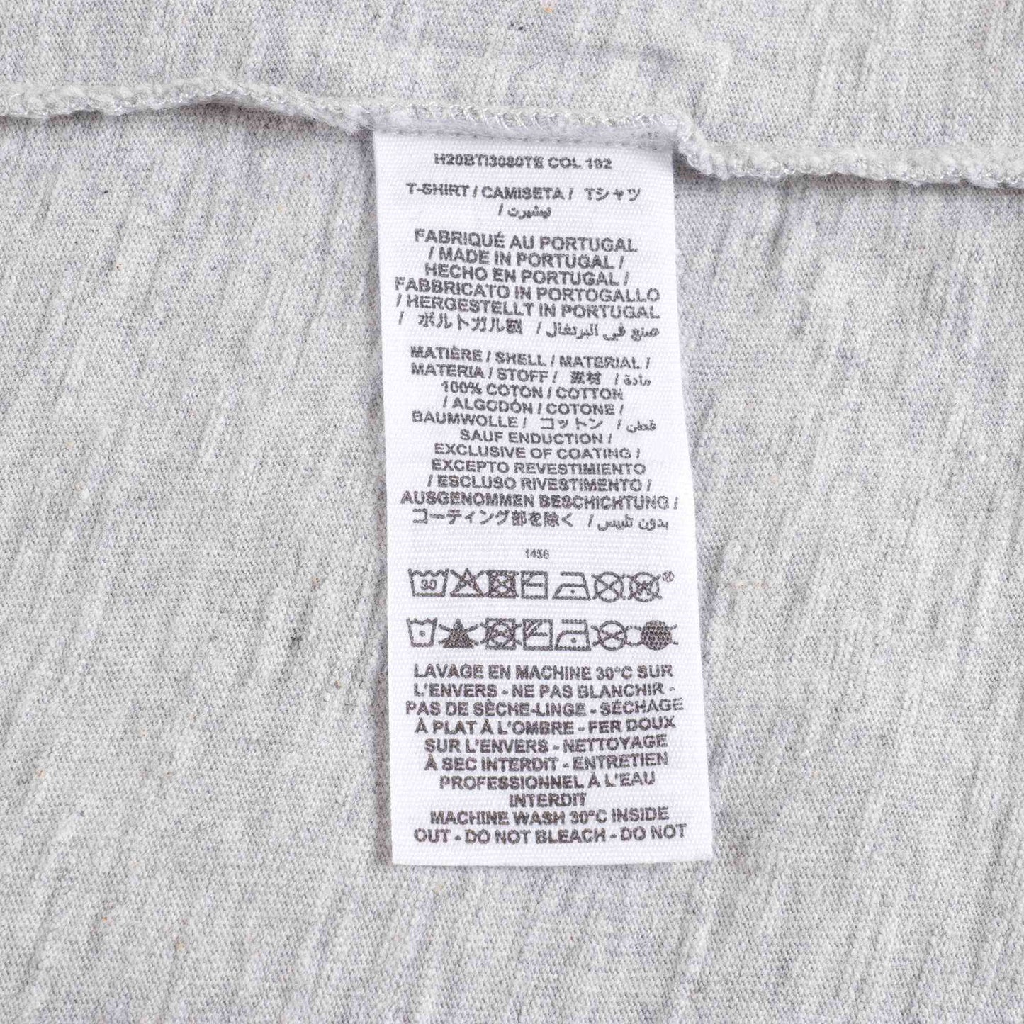Girls Light Grey Cotton T-Shirt