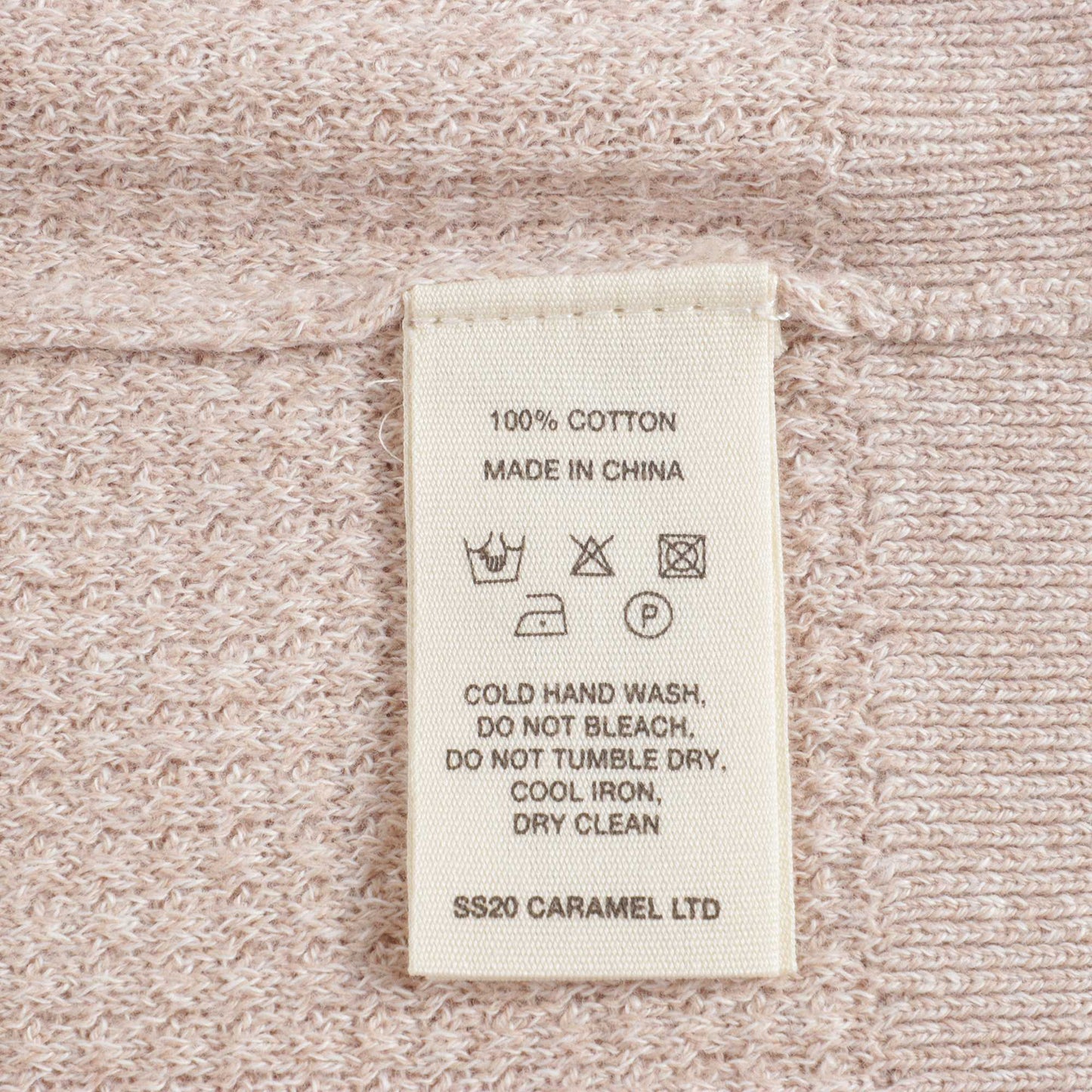 Girls Camel Cotton Cardigan