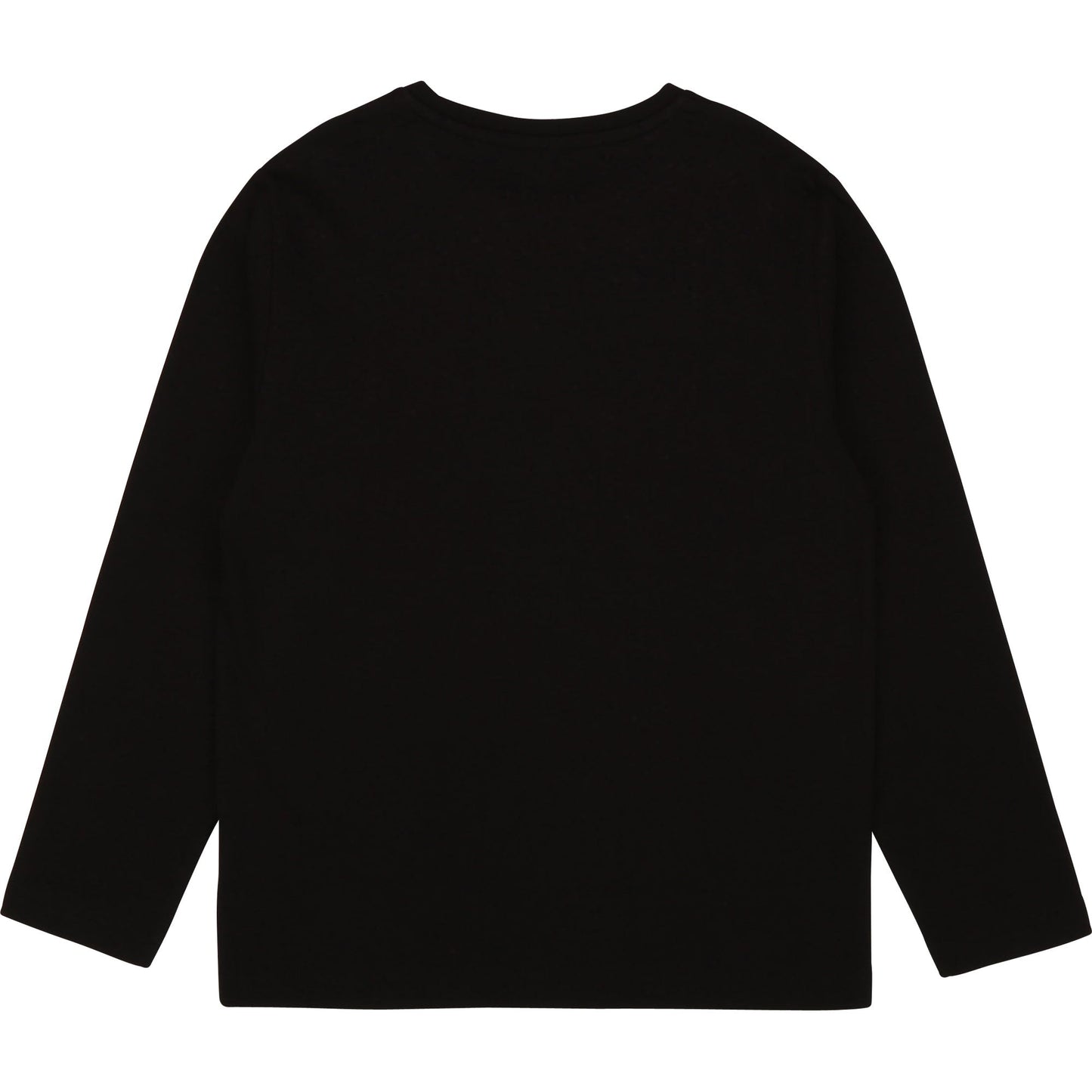 Boys Black Logo Cotton T-Shirt