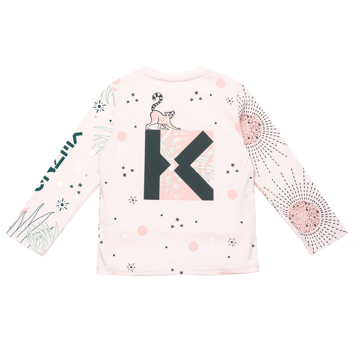 女童淡粉色Logo棉T恤