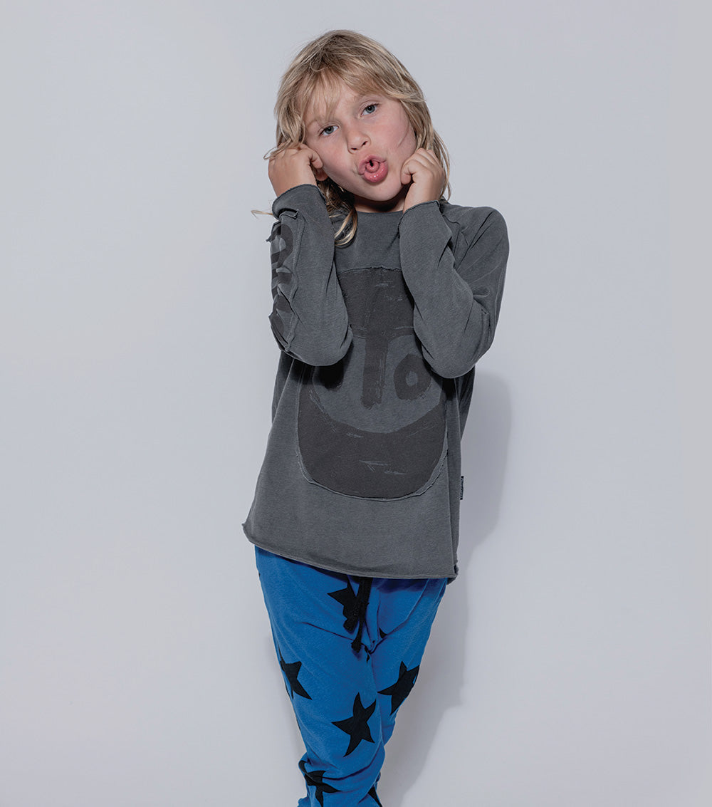 Boys & Girls Blue Star Baggy Trousers