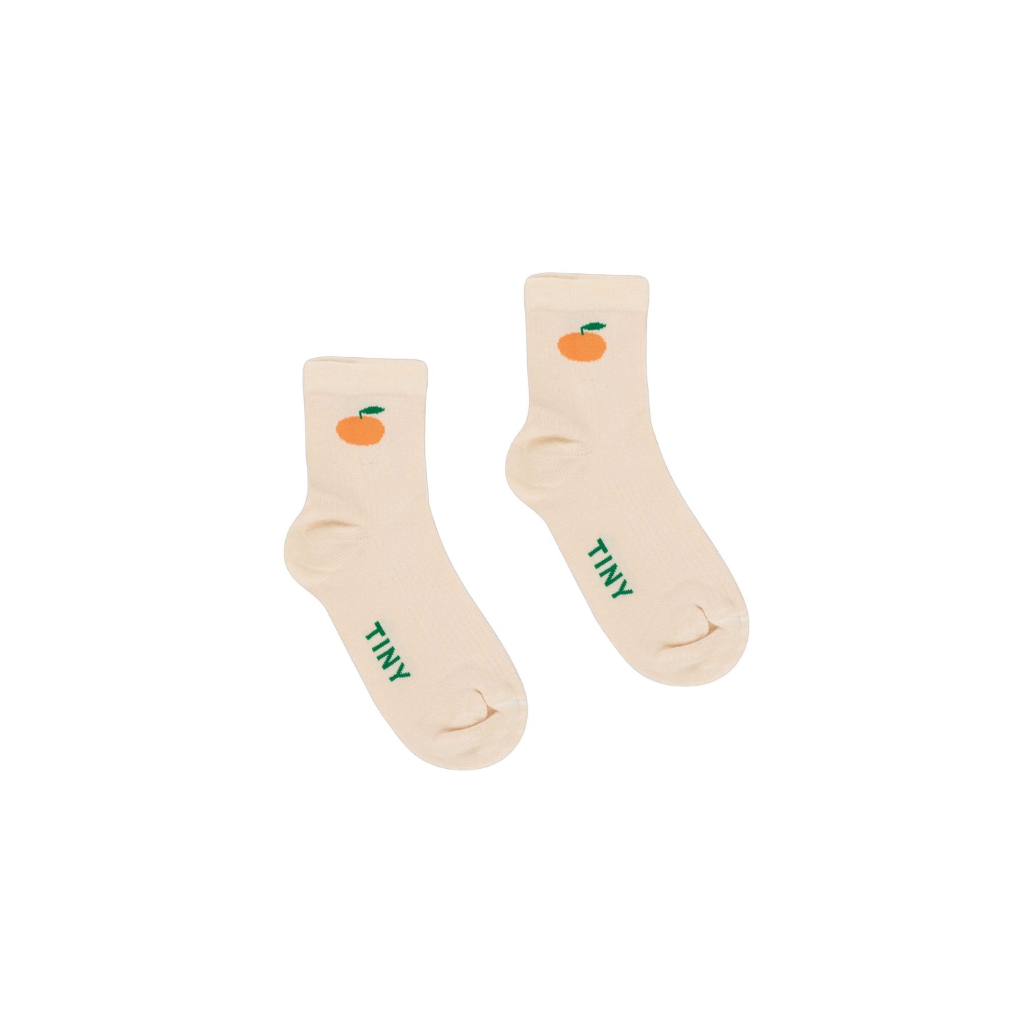 女童白色Logo棉袜