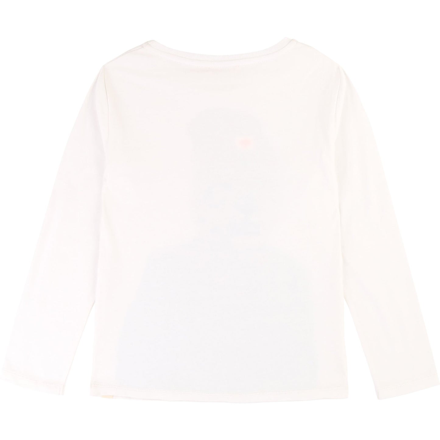Boys White Printed Cotton Sweater