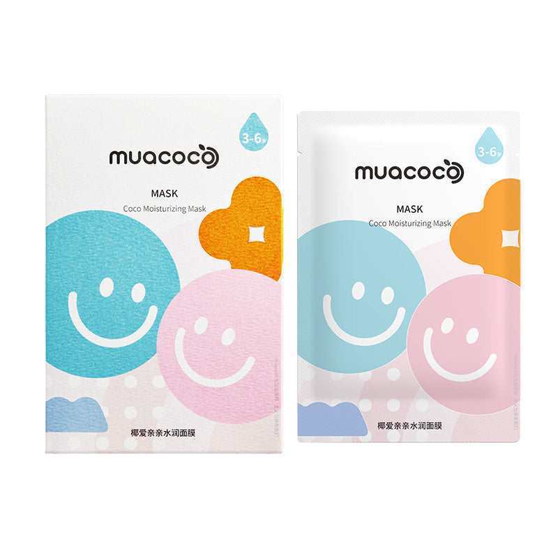 muacoco椰爱亲亲水润面膜5片(3-6岁)