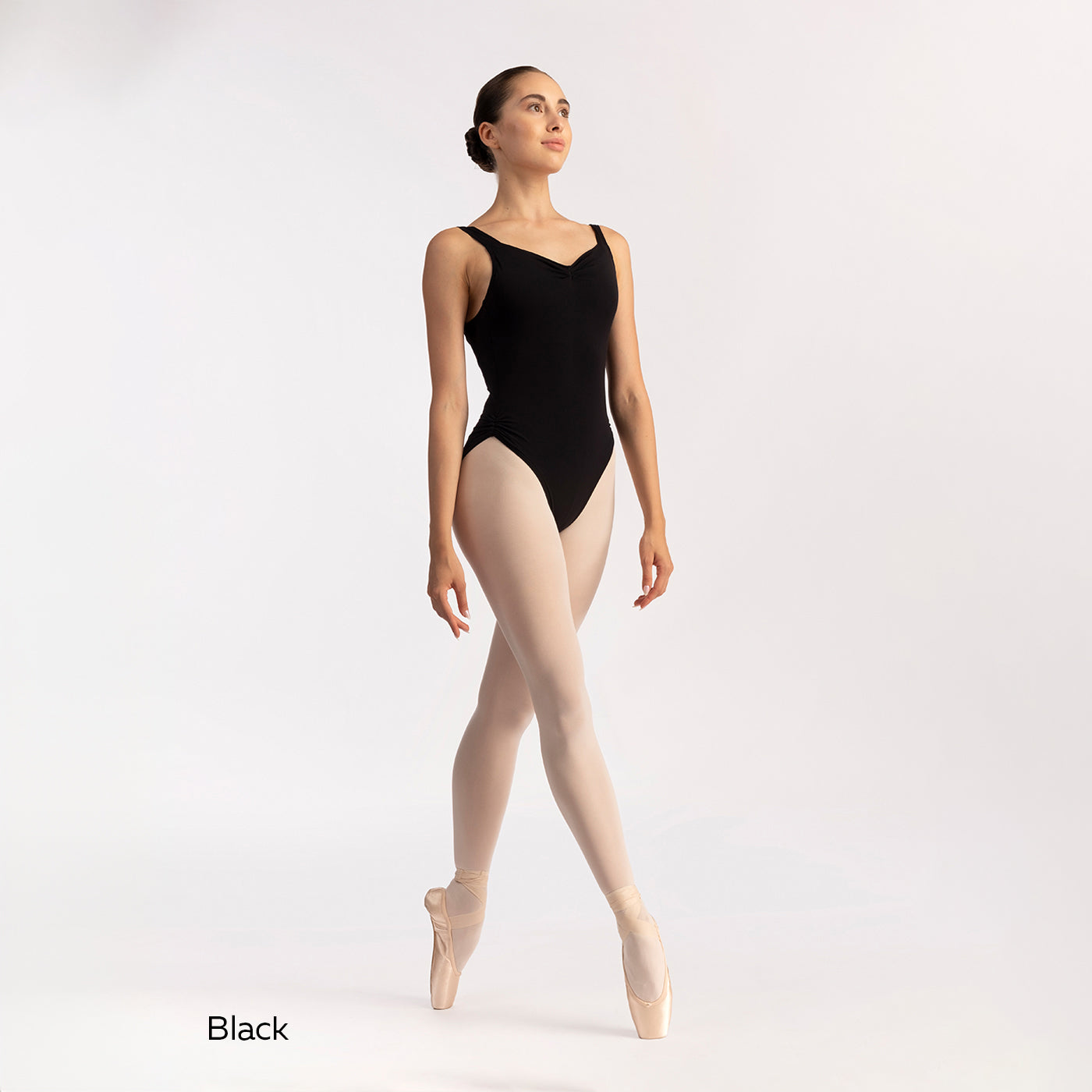 女童黑色芭蕾舞连体衣(有衬里DAD2002MP/black)