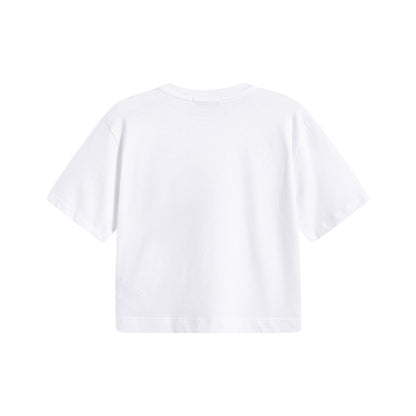 女童白色棉T恤
