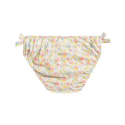 女婴粉色碎花泳装