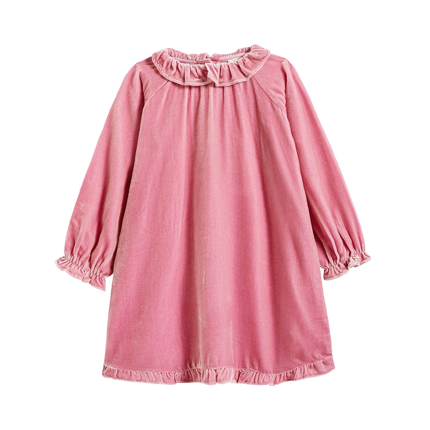 女婴粉色连衣裙套装