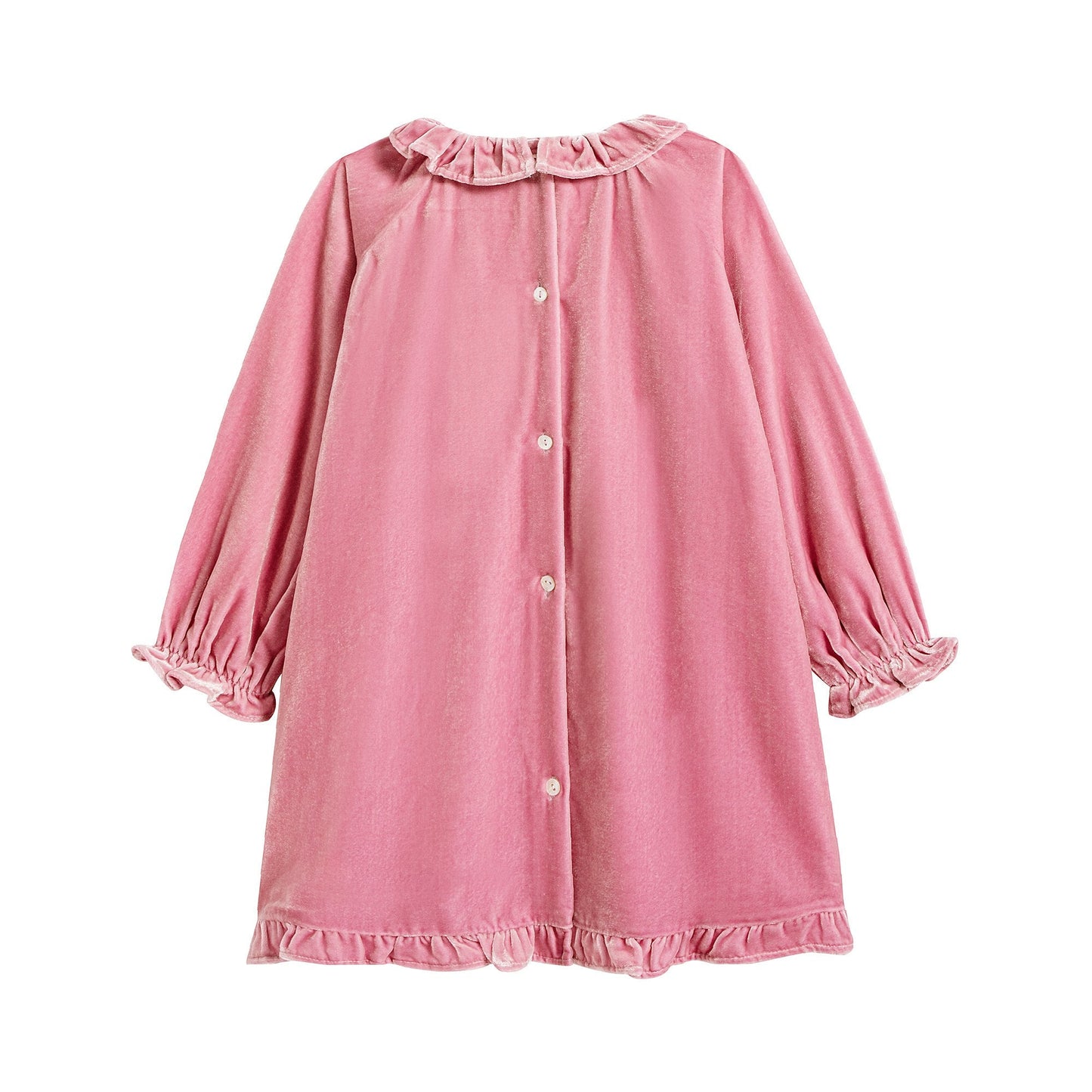 女婴粉色连衣裙套装