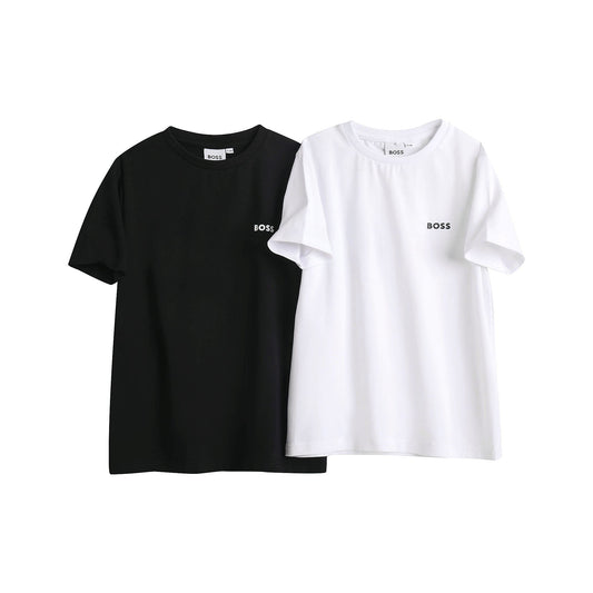 男童黑色Logo棉T恤套装(2件)