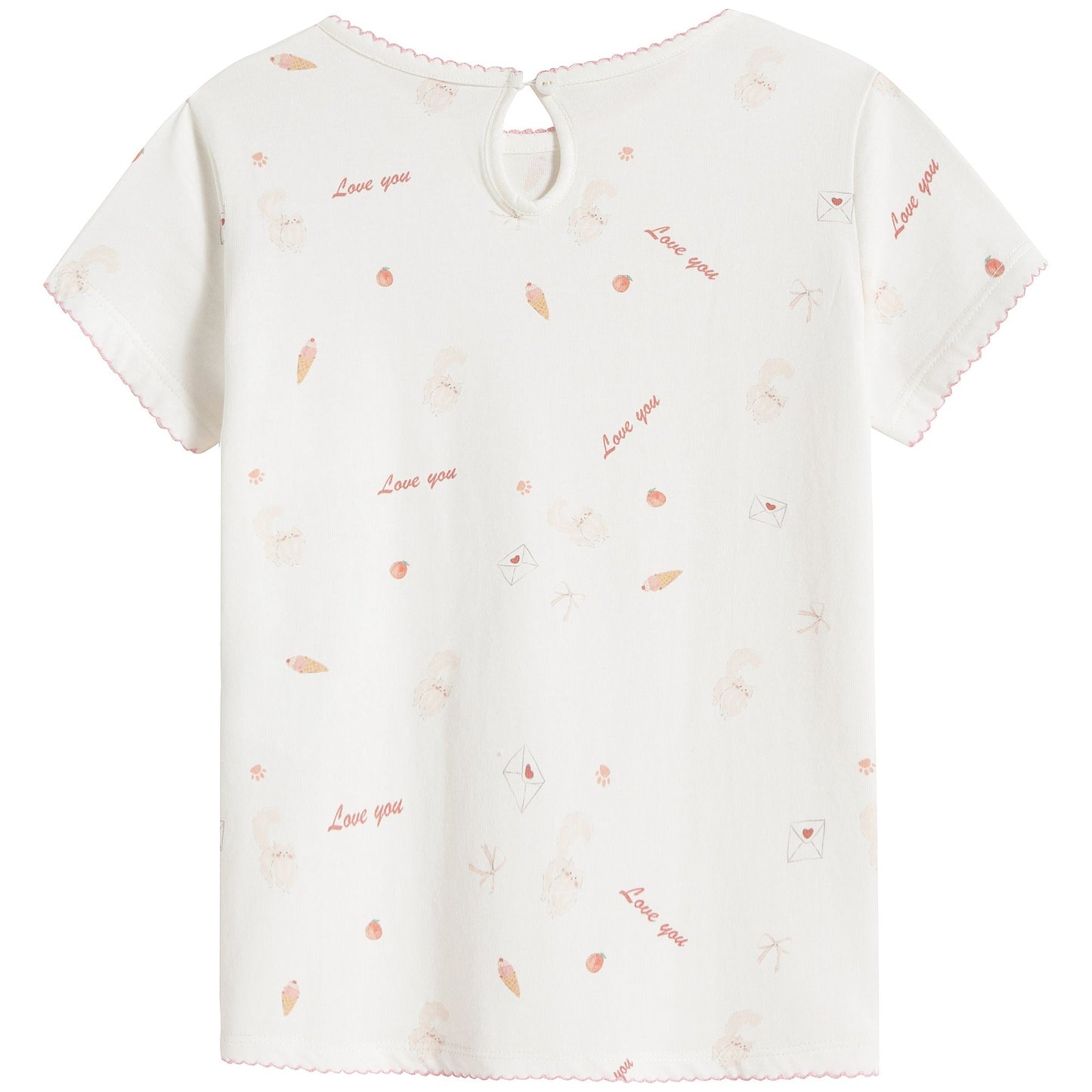 女童猫咪印花分体睡衣