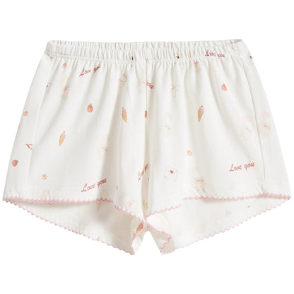 女童猫咪印花分体睡衣