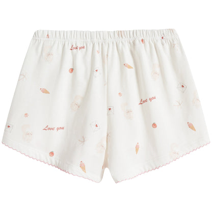 女童猫咪印花分体睡衣