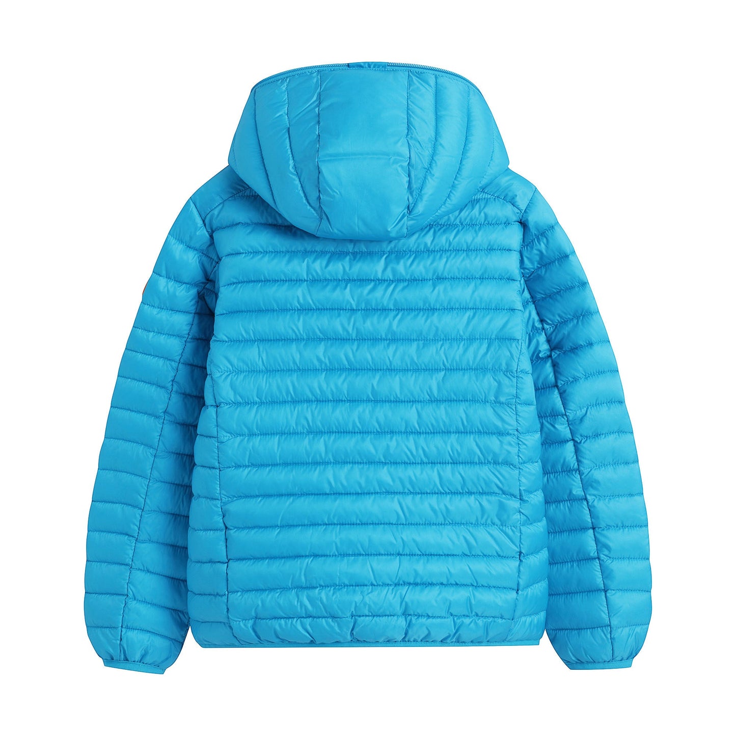 儿童蓝色连帽棉服