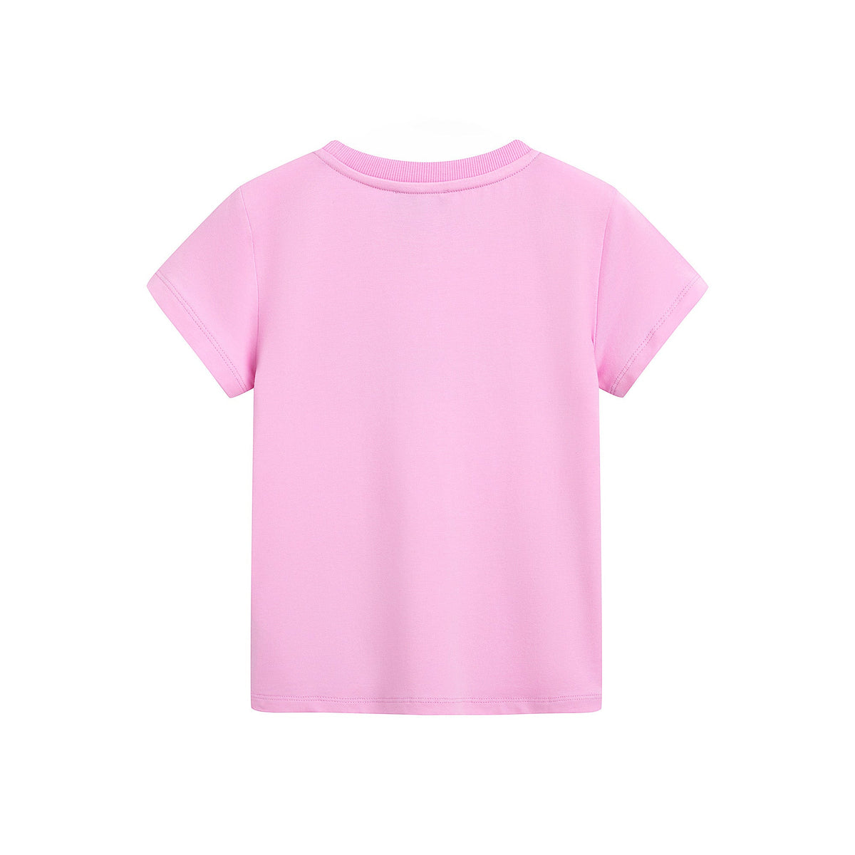 女童粉色Logo棉T恤