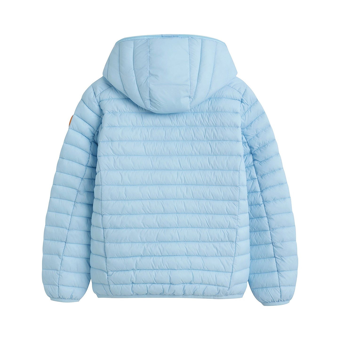 儿童浅蓝色连帽棉服