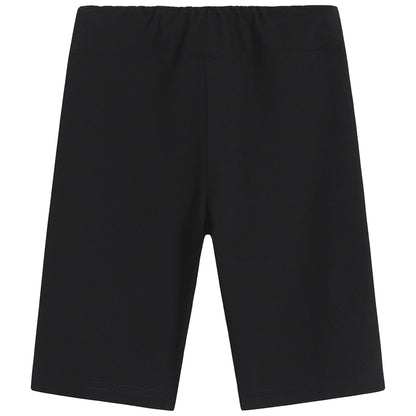 儿童黑色Logo骑行裤